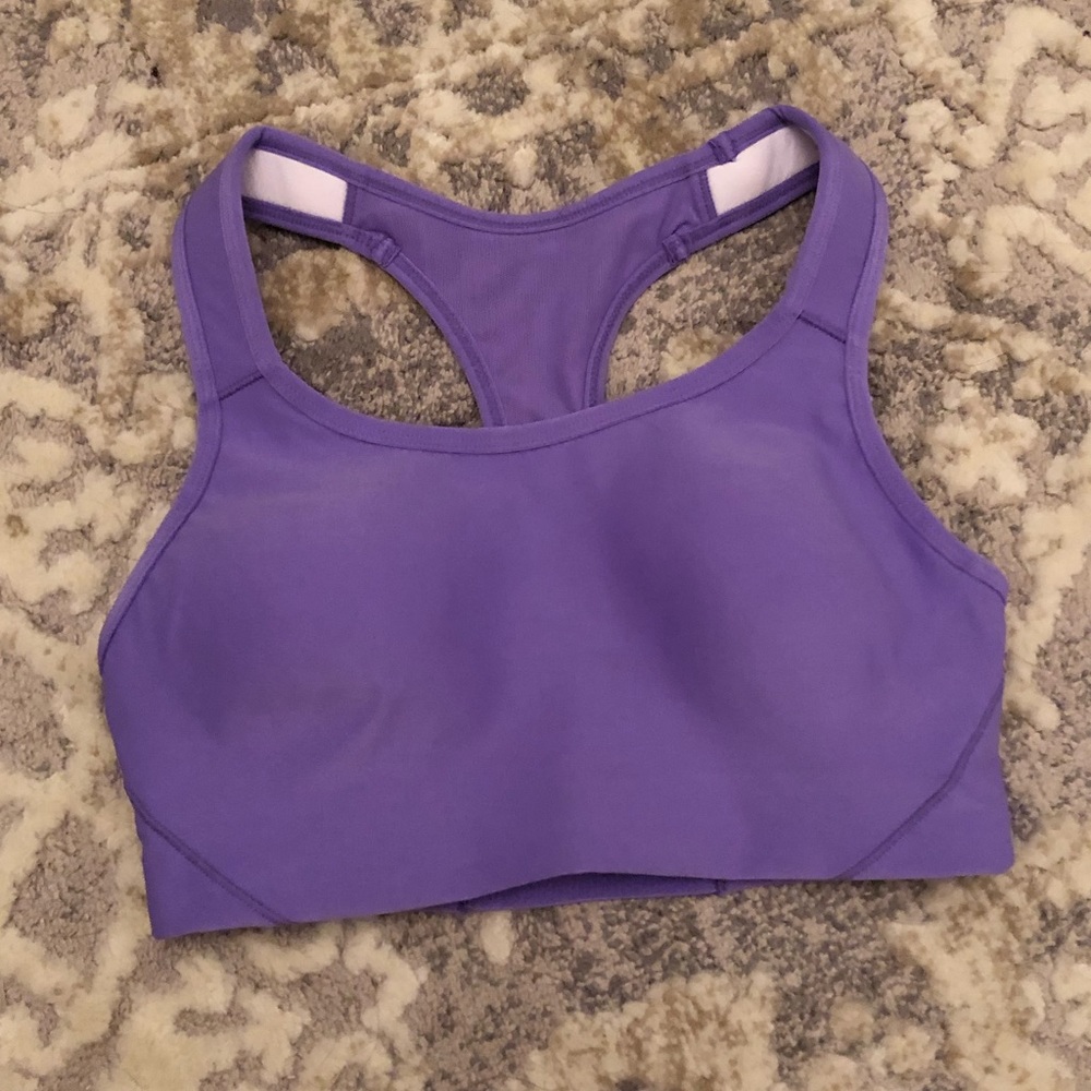 Purple small sports bra